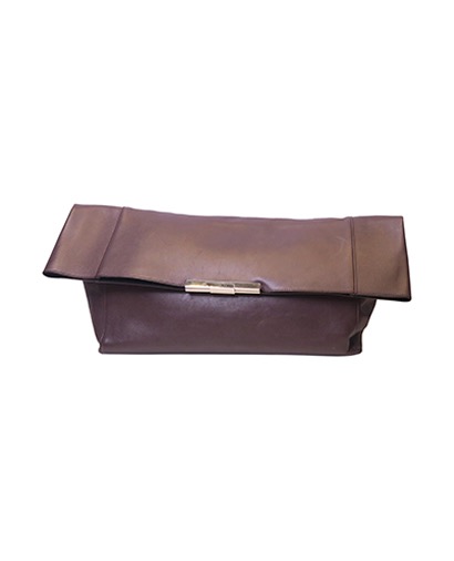 Oversized Foldover Clutch, front view